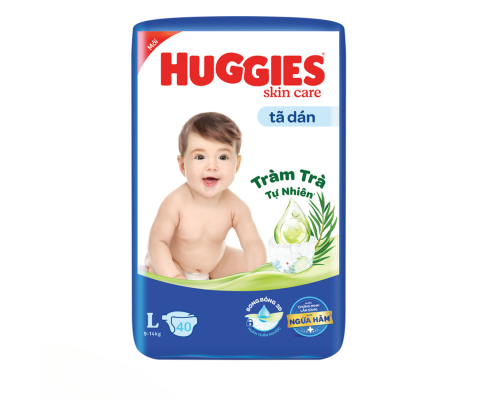 Tã dán Huggies Skincare L68-L40-XL60