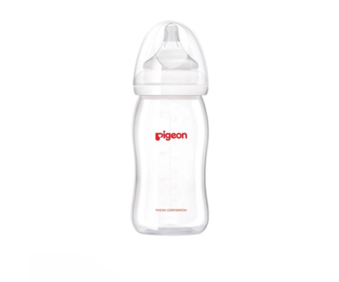 Bình sữa Pigeon PP Plus  cổ rộng - Đủ size