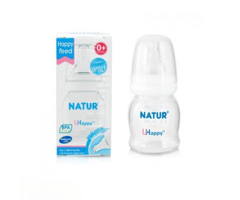 Bình sữa Natur UHappy 60ml Cổ nhỏ
