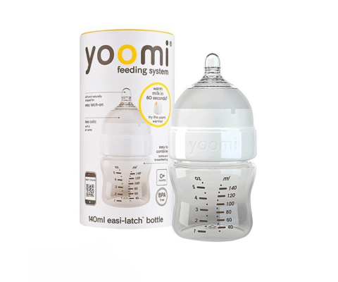 Bình sữa cao cấp PP Yoomi Cổ trắng - Xanh - Đỏ 140 ml
