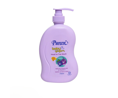 Tắm gội Pureen tím Sữa chua, nho đen, mận 750ml