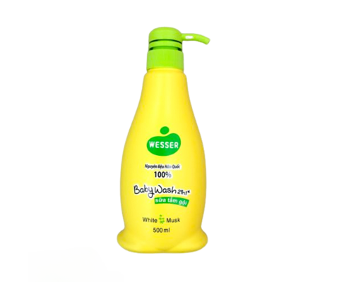 Sữa tắm gội Wesser 2 in 1 500ml (Xanh lá)-Đủ màu- đủ size