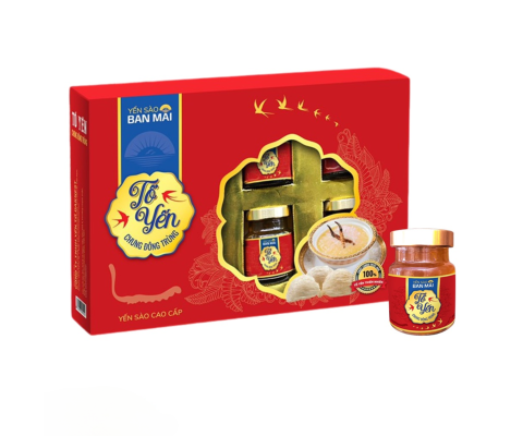Yến sào Ban Mai - Tổ yến chưng đông trùng hộp 6x70ml