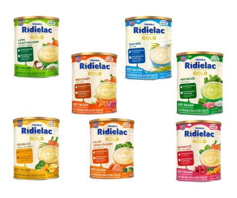 Bột ăn dặm Ridielac Gold - Đủ vị